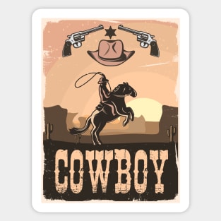 COWBOY - DESERT Sticker